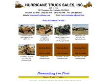 Tablet Screenshot of hurricanetrucksales.com